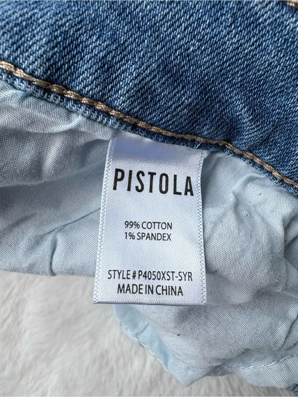 Pistola Light Wash Denim Jean Shorts